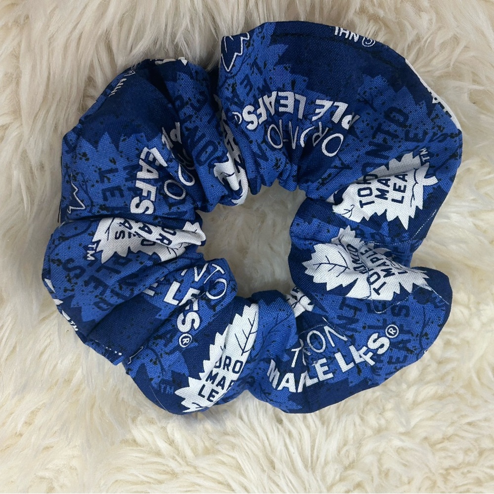 New NHL Toronto Maple Leafs Hair Scrunchie Handmade